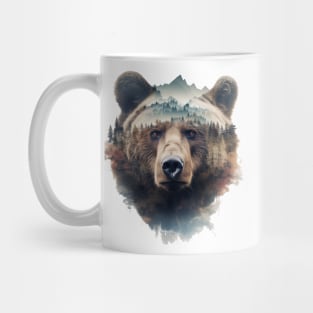 Double Exposure Grizzly Mug